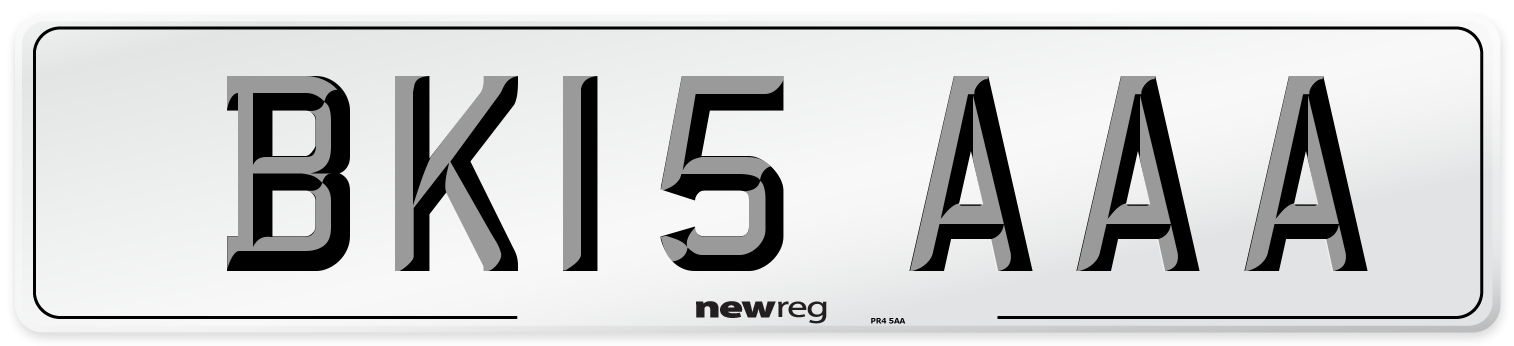 BK15 AAA Number Plate from New Reg